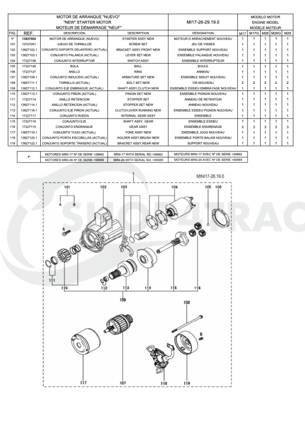 Startmotor Mitsubishi L3E – Vetus M3.28 &amp; Solé Diesel (OEM-kwaliteit)