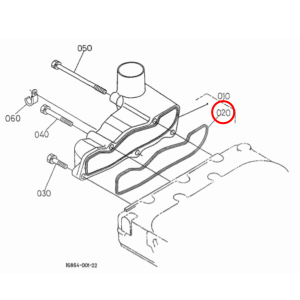 Kleppendekselpakking – Beta Marine Beta 20 | Nanni N3.21