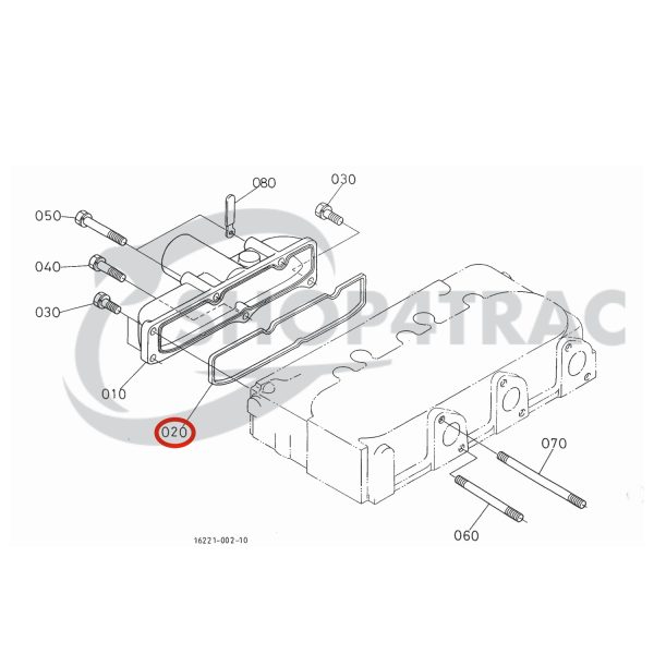 Inlaatspruitstukpakking Beta Marine Beta 30 – Nanni N3.30