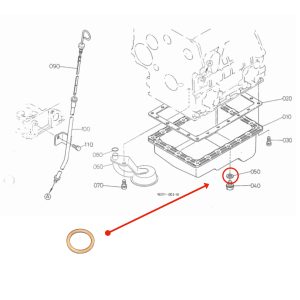 Koperen afdichtring aftapplug – Beta Marine Beta 10/14/20 | Nanni N2.10/N2.14/N3.21