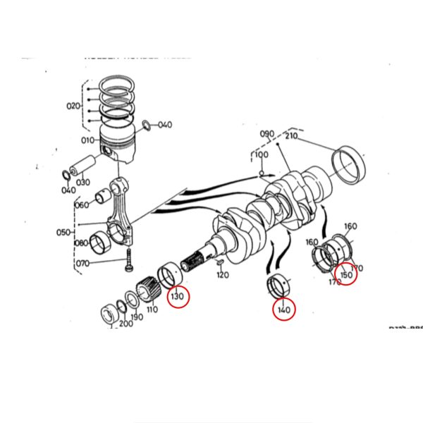 Hoofdlagerset – Beta Marine Beta 10 / Beta 14 / Beta 20 | Nanni N2.10 / N2.14 / N3.21