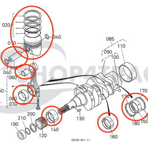 Motorrevisieset – Beta Marine Beta 10 & Beta 14 | Nanni N2.10 · N2.14 | Phasor LP1-3.5