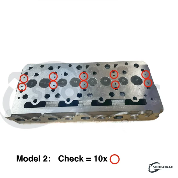 Cilinderkop Beta Marine Beta 50 – Nanni N4.50 (indirecte inspuiting / IDI, type 2)