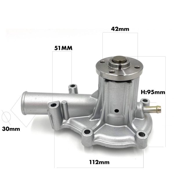 Waterpomp (zoetwater-circulatiepomp) 58 / 68 mm Beta Marine Beta 28 / Beta 30 – Nanni N3.30 – Universal M-25XPB
