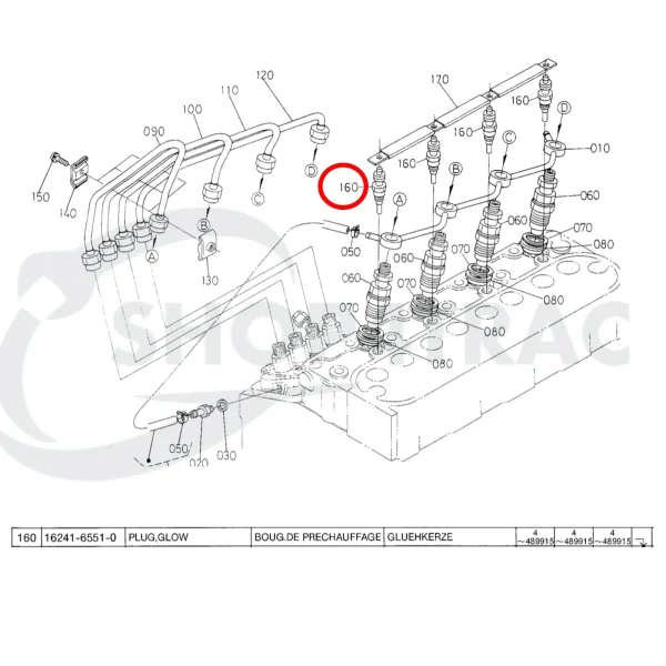 Gloeibougie Beta Marine Beta 28 | Beta 30 | Beta 35 | Beta 38 – Nanni N3.30 | N4.38 – Universal M-25XPB | M-35B
