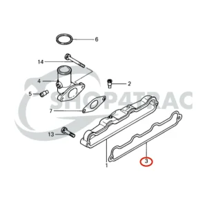 Inlaatspruitstukpakking Solé Diesel Mini 32 | Mini 34 – Vetus M4.14 – Meiki M4DM