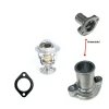 Thermostaathuis (koelslangaansluiting) Beta Marine Beta 50 – Nanni N4.50