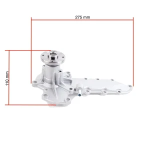 Waterpomp (zoetwater-circulatiepomp) Beta Marine Beta 50 – Nanni N4.50 (DI, met extra pijp)