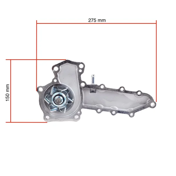 Waterpomp (zoetwater-circulatiepomp) Beta Marine Beta 50 – Nanni N4.50 (DI, met extra pijp)
