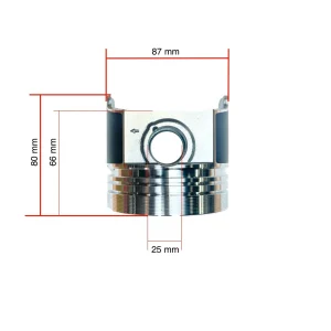 Zuiger Beta Marine Beta 50 – Nanni N4.50 (directe inspuiting / DI)