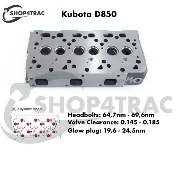 Cilinderkop Universal M-25 | M-25XP – Nanni 3.90HE – Renault Marine D950 – Cilinderkop compleet