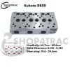 Cilinderkop Universal M-25 | M-25XP – Nanni 3.90HE – Renault Marine D950 – Enkel cilinderkop