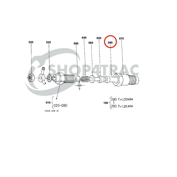 Verstuiver nozzle Universal M15 | M-18 | M-20 | M-25 | M-25XP | M-35 | M-40 | 5432 – Beta Marine Beta 16 – Nanni 2.60HE | 3.90HE | 4.110HE – Renault Marine D950