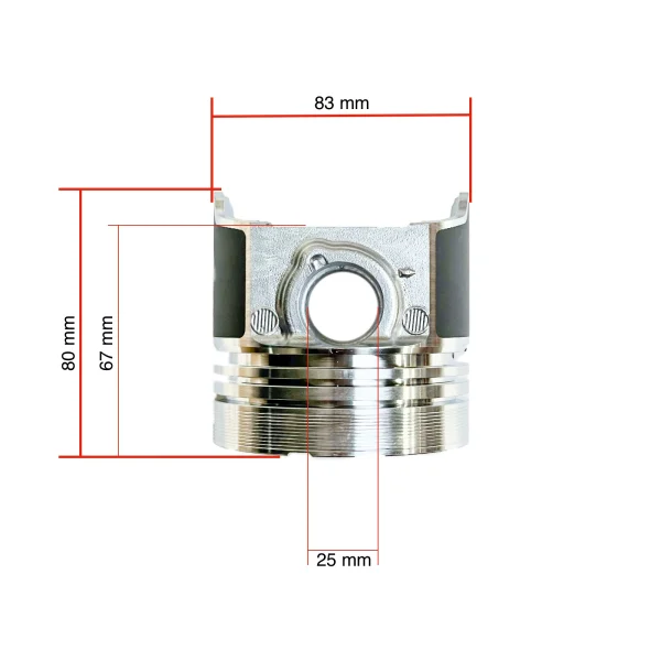 Zuiger Beta Marine Beta 45 – Nanni N4.40 | 4.150 HE | 4.200 HE | 4.200 TD (83 mm, IDI)