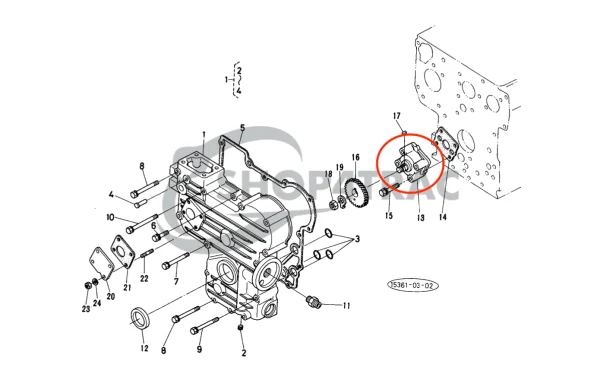Motoroliepomp Universal M15 | M-25 | M-25XP | M-35 – Nanni 3.90HE | 4.110HE – Renault Marine D950