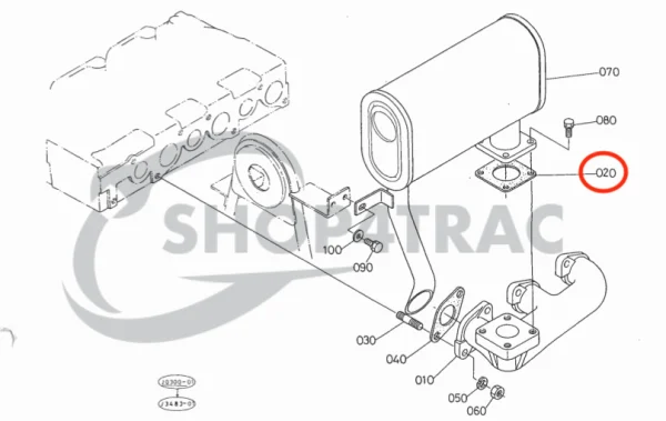 Uitlaatspruitstukpakking Beta Marine Beta 45 | Beta 50 | Beta 60 – Nanni N4.40 | N4.50 | N4.60