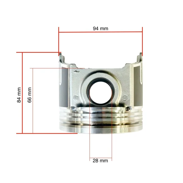 Zuiger Beta Marine Beta 85T – Nanni N4.85 | N4.100 – met zuigerveren, STD