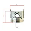 Zuiger Beta Marine Beta 85T – Nanni N4.85 | N4.100 – met zuigerveren, +0,5 mm