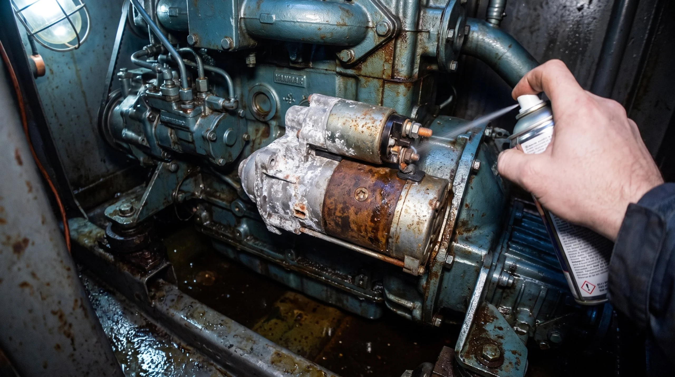 Stap 5: startmotor en dynamo drooghouden