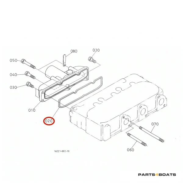 Inlaatspruitstukpakking Beta Marine Beta 30 – Nanni N3.30