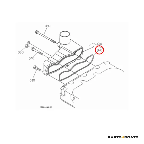 Kleppendekselpakking – Beta Marine Beta 20 | Nanni N3.21
